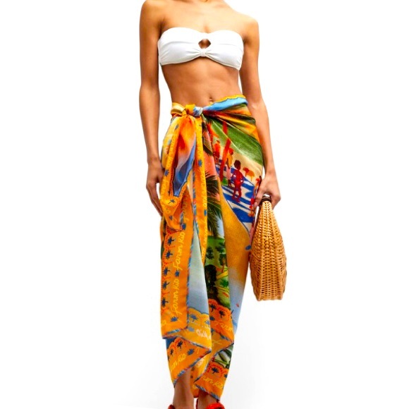 Farm Rio Carioca Panneaux Coverup, NWT - Picture 1 of 8